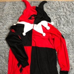 DC COMICS | Harley Quinn Retro Onesie With Mask | Women’s Extra Large